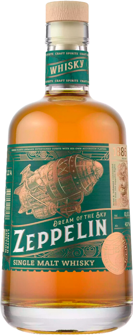 Цеппелин Сингл Молт солодовый виски 0.7 л