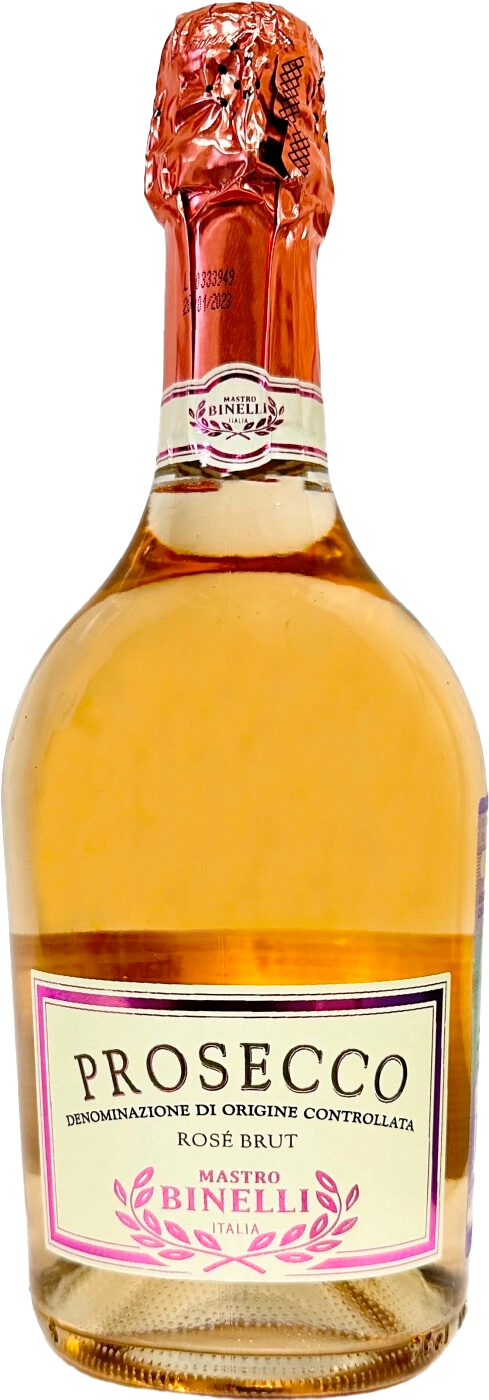Мастро Бинелли Просекко DOC Спуманте Розе Брют 0.75 л