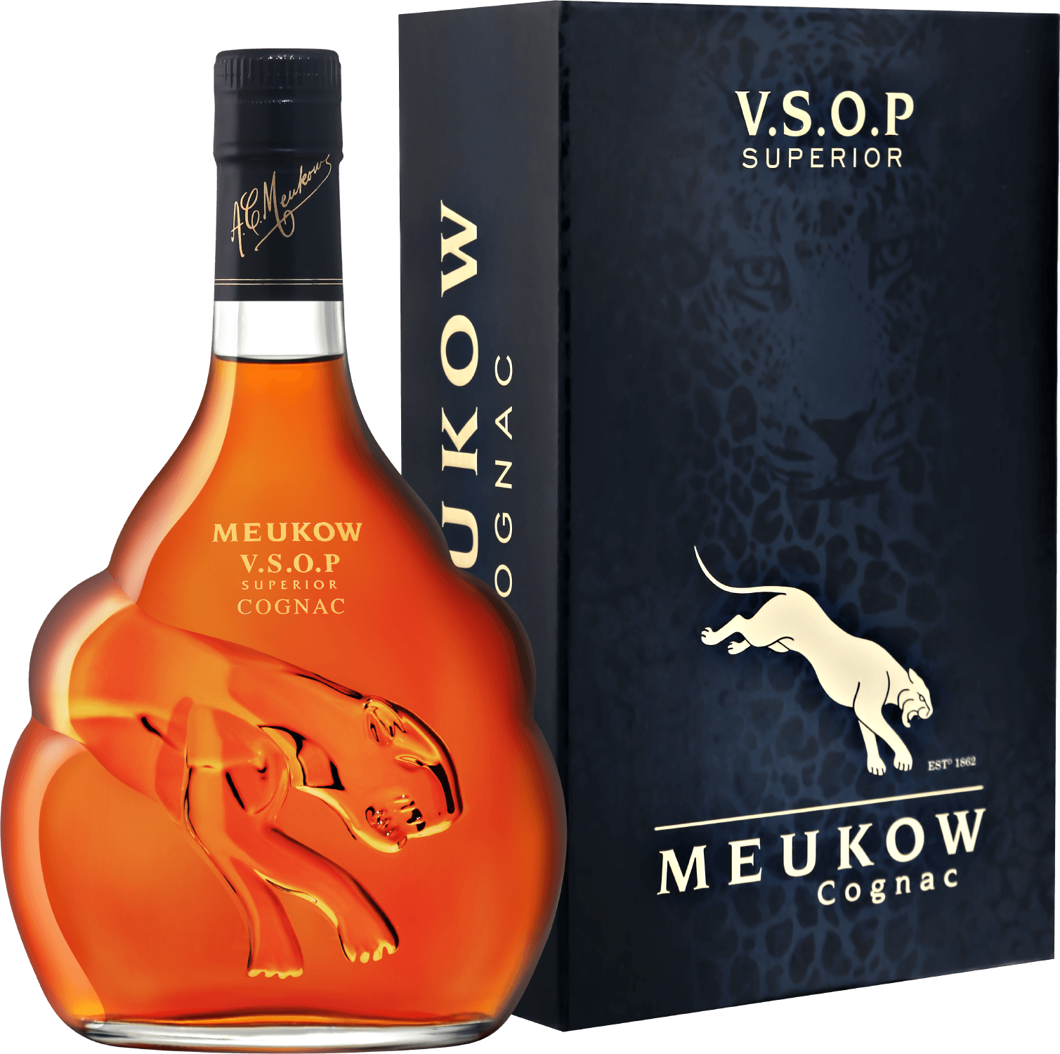 Меуков Коньяк VSOP Сюперьор в подарочной упаковке - 0.5&nbsp;л