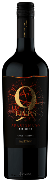 9 Lives Apasionado Red Blend Reserve Central Valley DO Vina San Pedro, 0.75 л в Волгограде