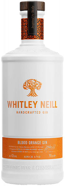 Whitley Neill Blood Orange Handcrafted Dry Gin , 0.7л
