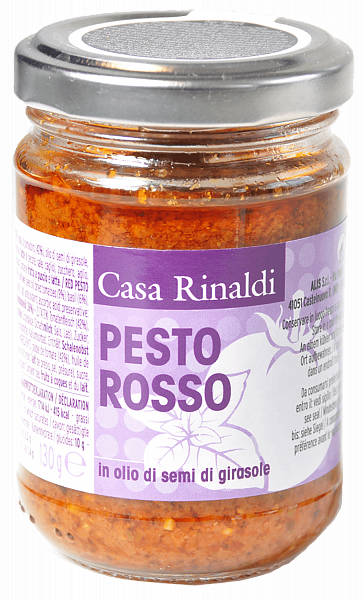 Pesto Rosso Sauce (Dried Tomatoes) in Vegetable Oil Casa Rinaldi