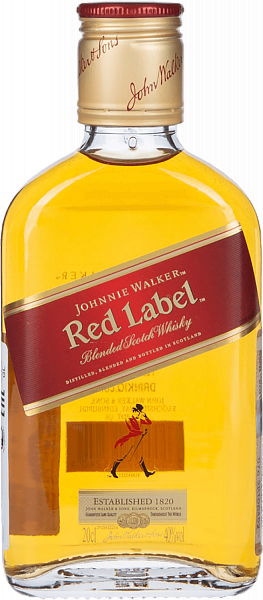Johnnie Walker Red Label Blended Scotch Whisky, 0.2л