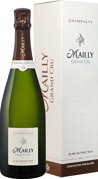 Mailly Grand Cru Brut Blanc de Pinot Noir Champagne АОС (gift box), 0.75л