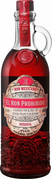 El Ron Prohibido Reserva Solera Blended Mexican Rum 12 YO, 0.75л