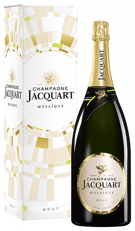 Жакарт Мозаик Брют Шампань AOC в подарочной упаковке 0.75 л