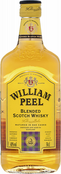 William Peel Blended Scotch Whisky, 0.5л