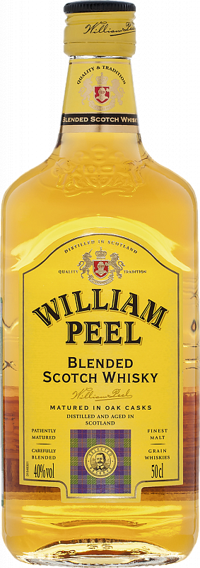 Уильям Пил Блендед купажированный виски - 0.5 л