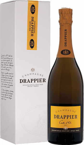 Игристое вино Drappier Carte d’Or Brut Champagne AOP (gift box), 0.75 л
