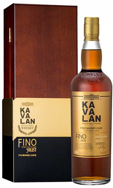 Kavalan Solist Fino Sherry Cask Single Cask Strength Single Malt Whisky (gift box), 0.7 л