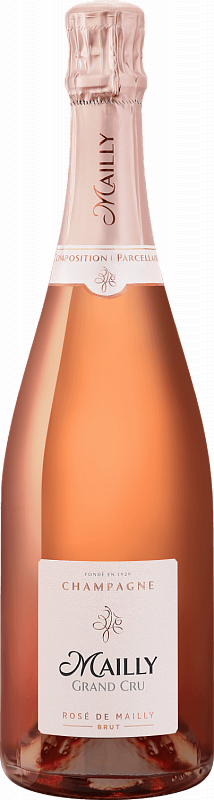 Игристое вино и шампанское Майи Гран Крю Розе де Майи Брют Шампань AOC - 0.75л