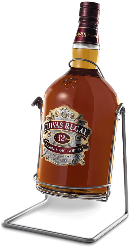 Чивас Ригал 12 лет купажированный шотландский виски в подарочной упаковке 4.5 л