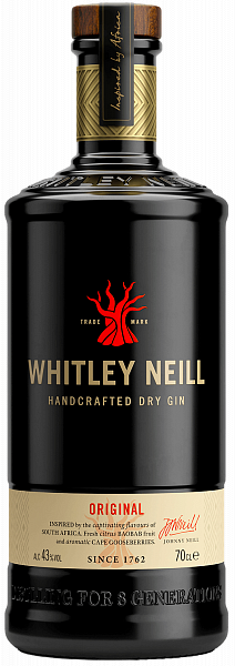 Whitley Neill Original Handcrafted Dry Gin , 0.7л