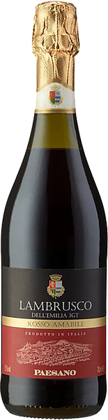 Paesano Lambrusco Rosso Amabile Emilia IGT Chiarli 1860, 0.75 л в Волгограде
