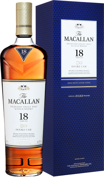 Macallan Double Cask Highland Single Malt Scotch Whisky 18 y.o. (gift box), 0.7 л в Волгограде