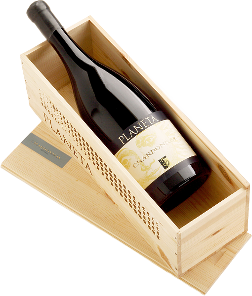 Chardonnay Menfi DOC Planeta (wooden box), 3 л в Волгограде