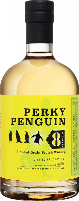 Перки Пингвин Блендед Грейн 8 Лет купажированный виски 0.7 л