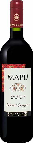 Вино Mapu Cabernet Sauvignon Maule Valley DO Baron Philippe de Rothschild, 0.75 л