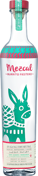 Burrito Fiestero Mezcal Joven Cenizo , 0.75 л