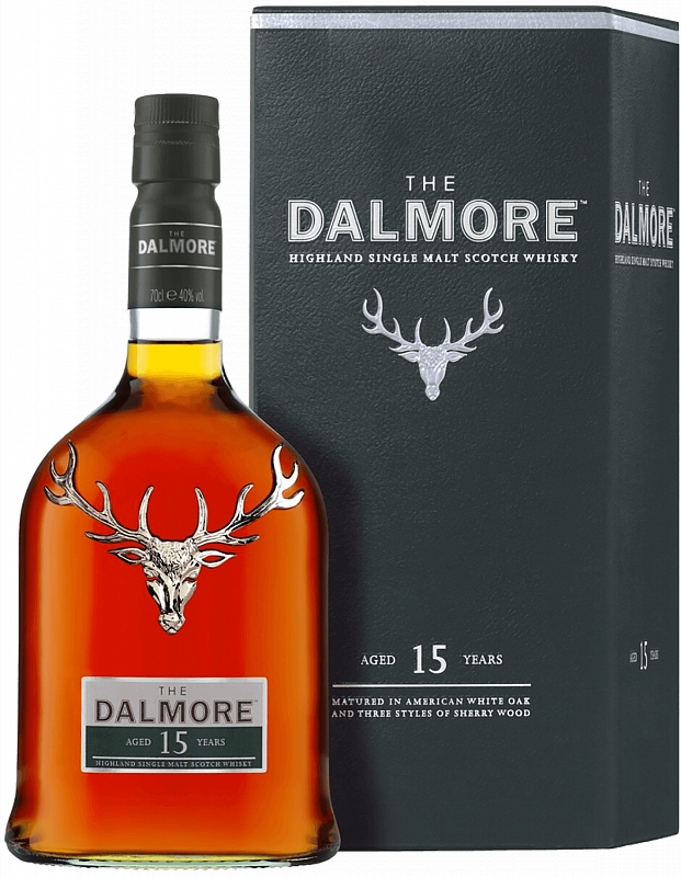 Далмор Хайлэнд 15 лет односолодовый шотландский виски в подарочной упаковке 0.7 л